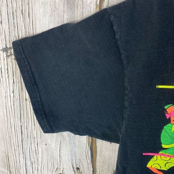 Vintage Goodwear Rank Streetwear Graphic Heavyweight T Shirt Neon Size L 90's 53 - Picture 5 of 11